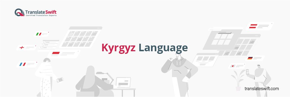 Image with Kyrgyz Language written on it.