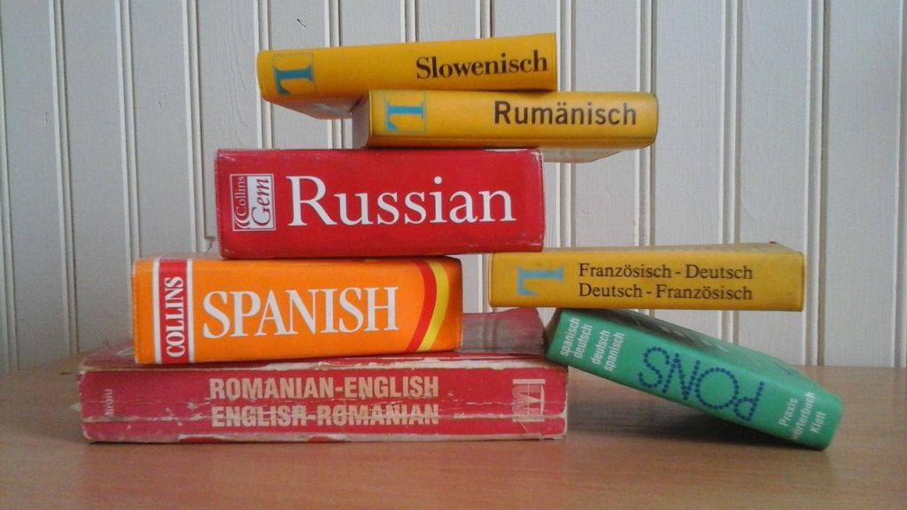 Multi-Language Dictionary Bookshelf